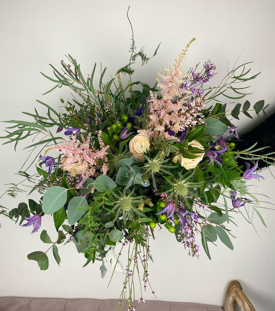 lilac, purple and pink luxury bespoke bouquet